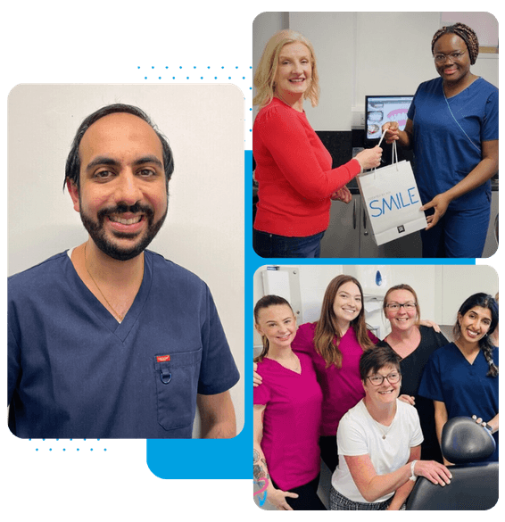 Rainworth Dental Care implant surgeon and happy patients